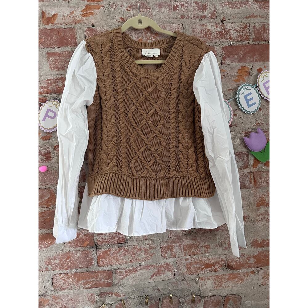 Anthropologie Layered Sweater Vest